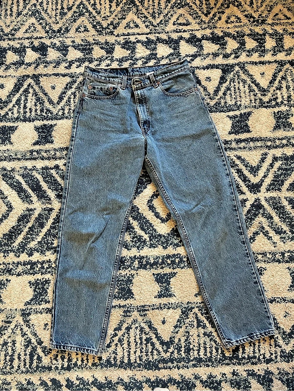 Levi's 550 Relaxed Fit Tapered Leg Men's Jeans Waist 34x30 Blue Good